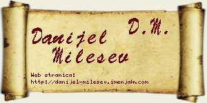 Danijel Milešev vizit kartica